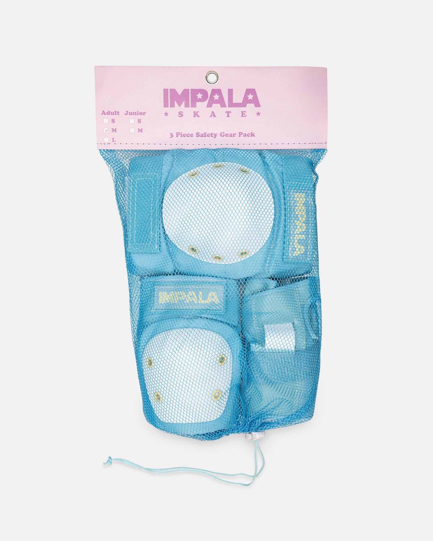 Packaging for the Impala Protective Set - Sky Blue/Yellow