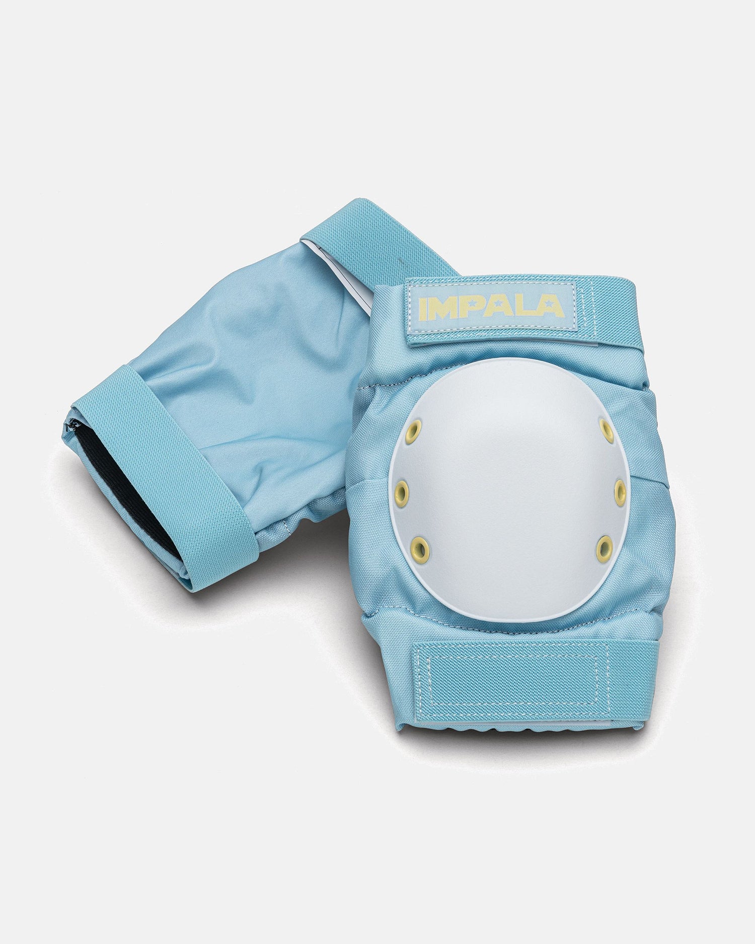 Knee pads in the Impala Protective Set - Sky Blue/Yellow