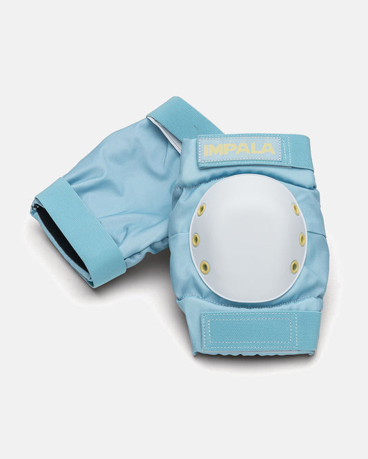 Knee pads in the Impala Protective Set - Sky Blue/Yellow