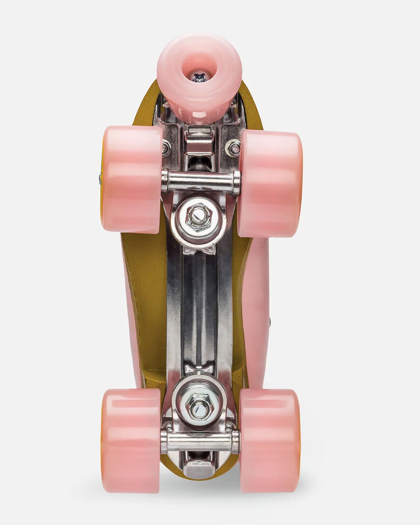 Bottom detailing of Impala Quad Skate - Pink/Yellow