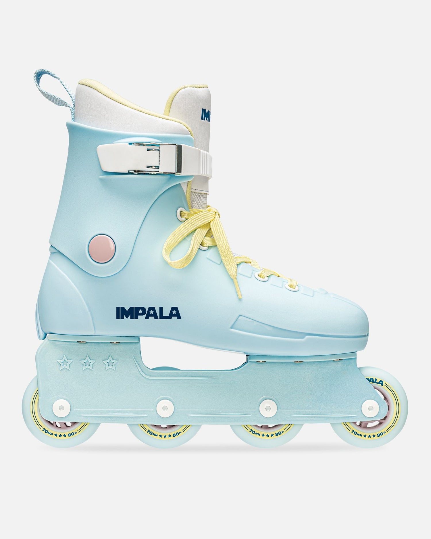 profile of Impala Lightspeed Inline Skate - Sky Blue/Yellow