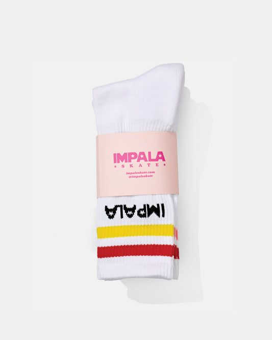 packaged 3 pack of Impala Stripe Sock 3 Pack