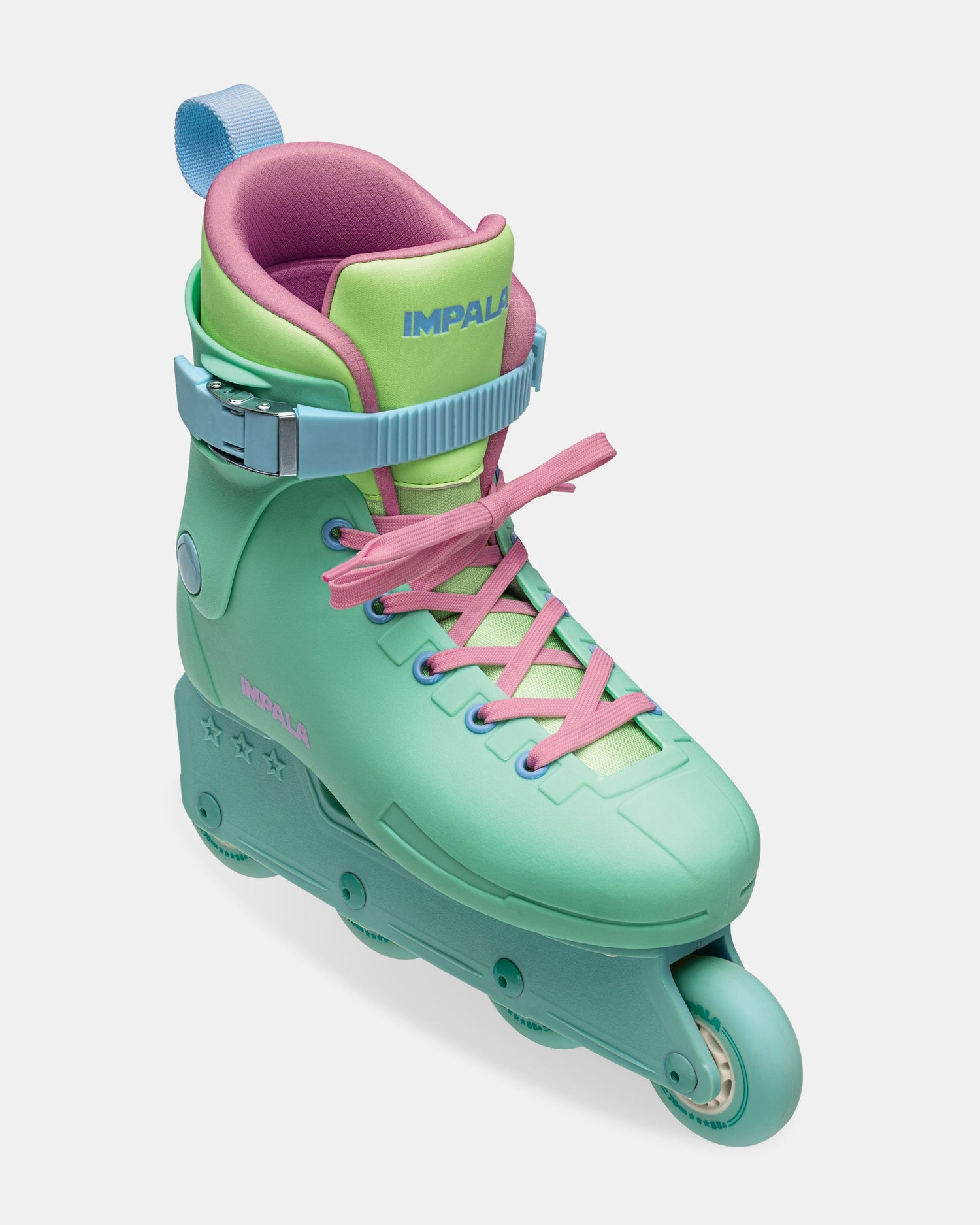 front angled of Impala Lightspeed Inline Skate - Teal Dreams