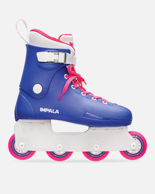 profile of Impala Lightspeed Inline Skate - Blue/Pink
