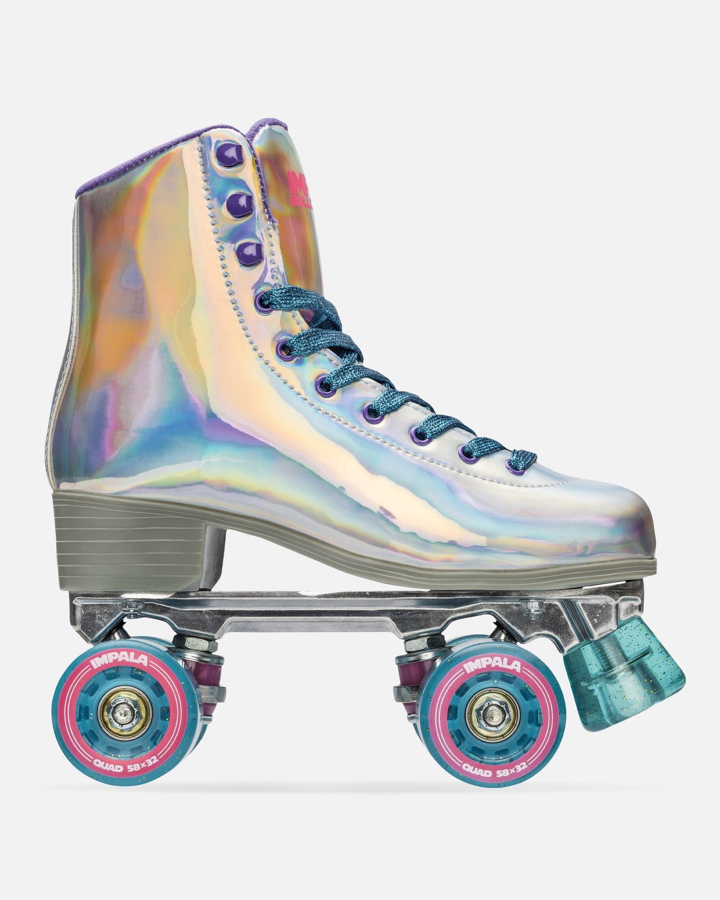 Side profile of Impala Quad Skate - Holographic