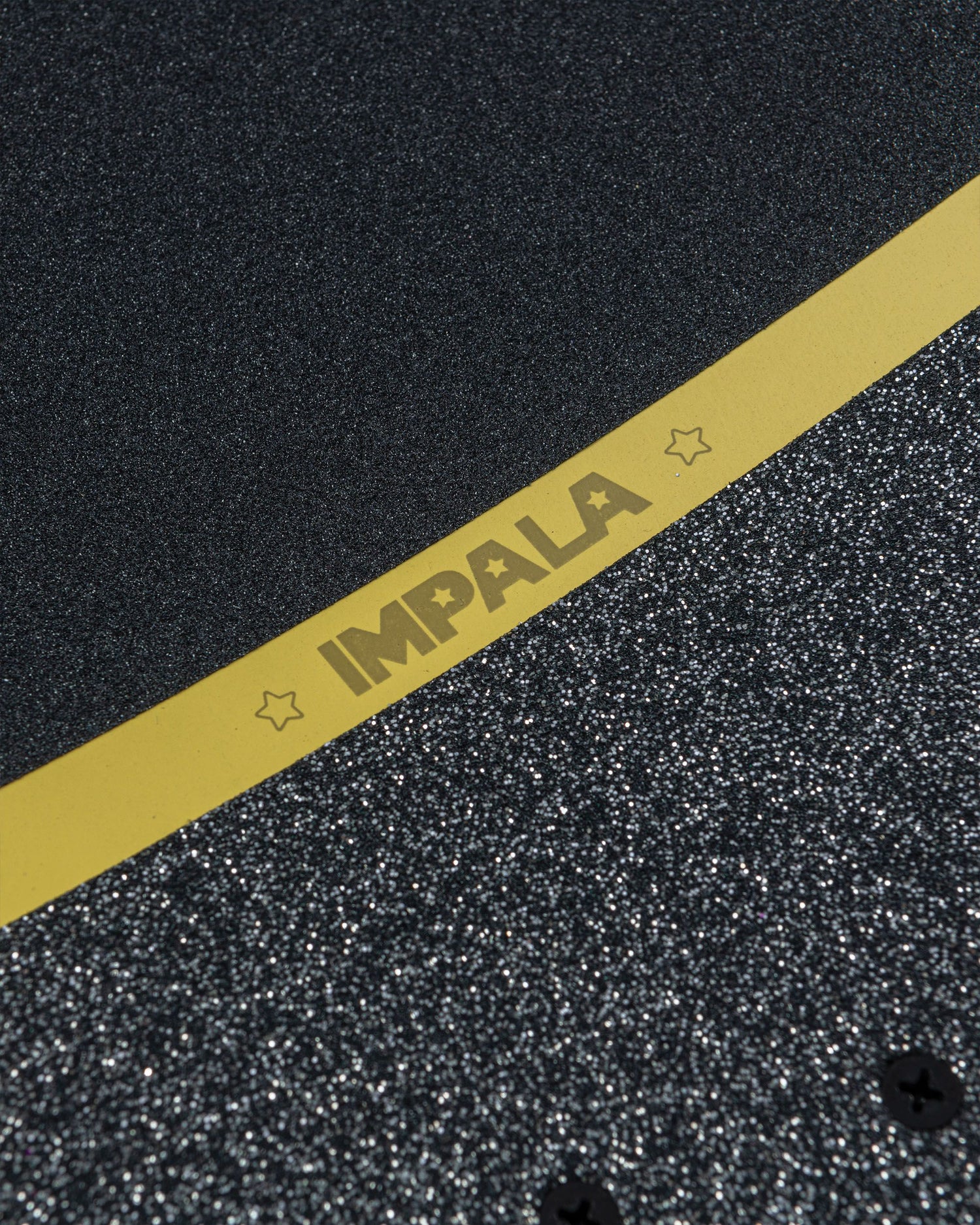 Grip tape detailing of Impala Cosmos Skateboard - Yellow