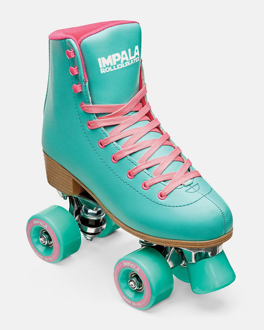 front angled of Impala Quad Skate - Aqua